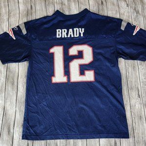 Tom Brady New England Patriots Jersey Football NFL Reebok Youth XL 18/20